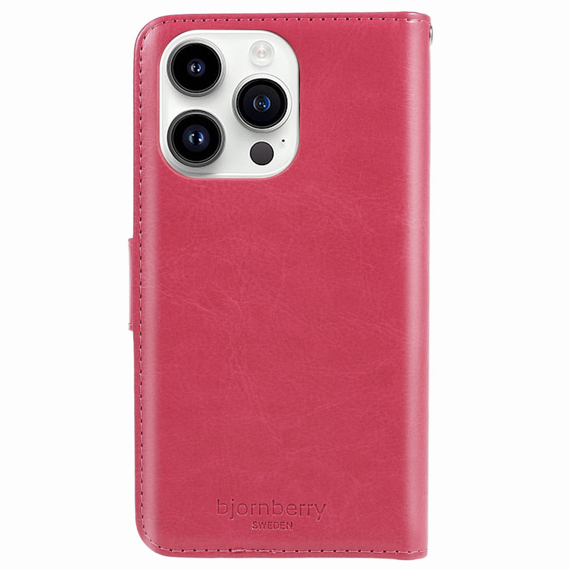 iPhone 14 Pro Max Magnet Wallet Case - Magenta - 4