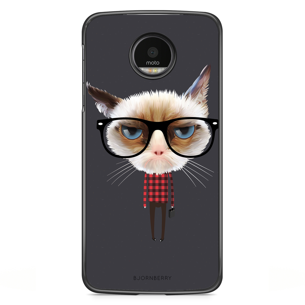 Motorola Moto G5S Plus Skal - Hipster Katt
