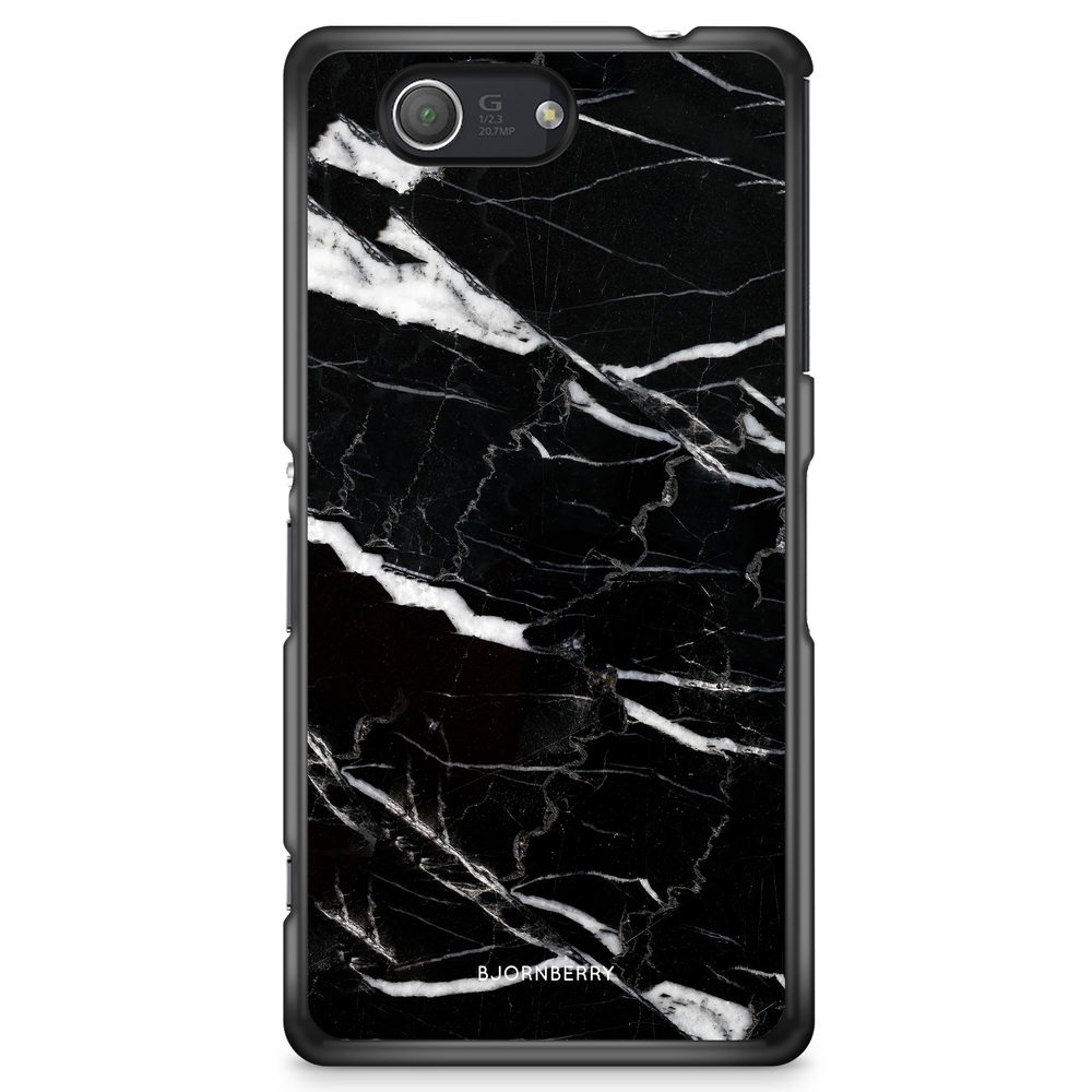 Sony Xperia Z3 Compact Case - Black Marble