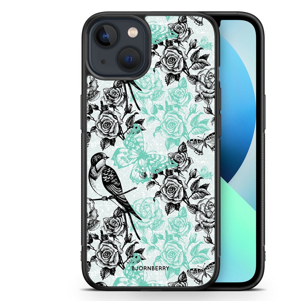 iPhone 13 Mini Case - Birds & Roses