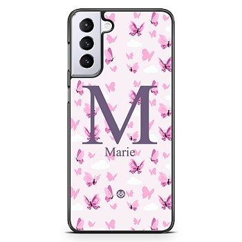 Samsung Galaxy S21 Plus Custom Skal - AWAKEN - Butterfly Pink