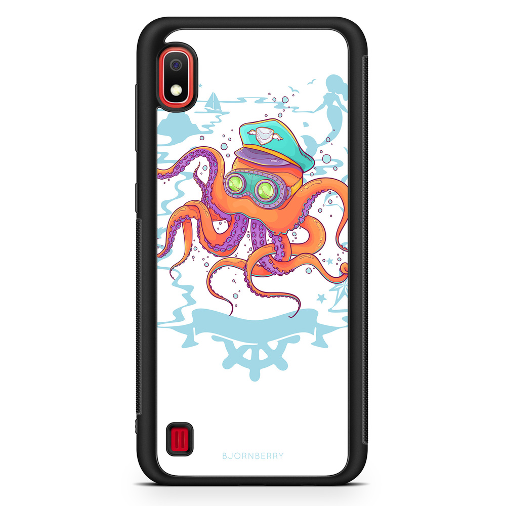 Samsung Galaxy A10 Case - Captain Octopus