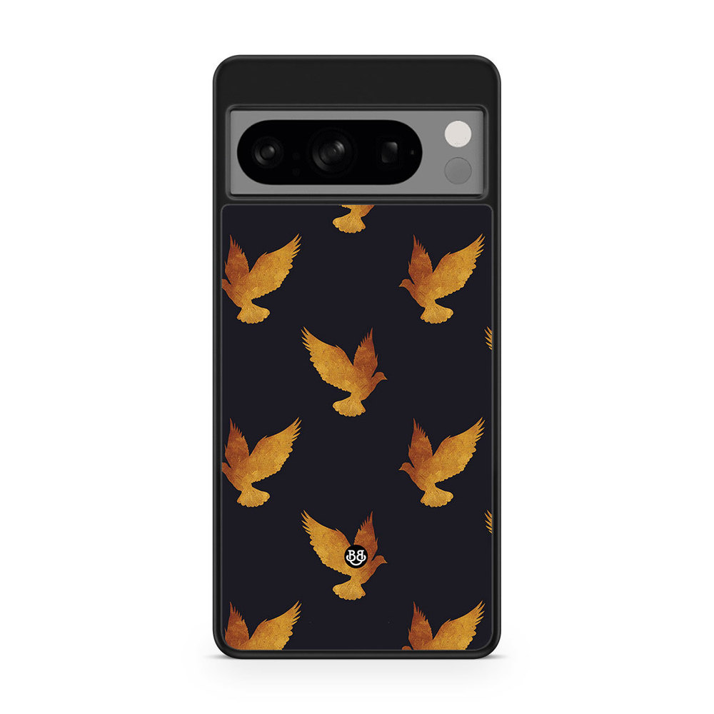 Google Pixel 8 Pro Case - Golden Doves