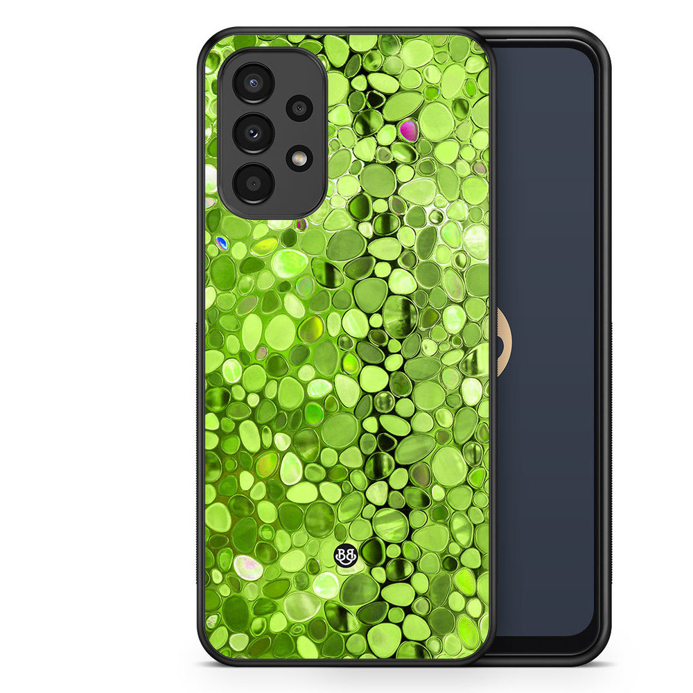 Samsung Galaxy A13 Case - Stained Glass Green