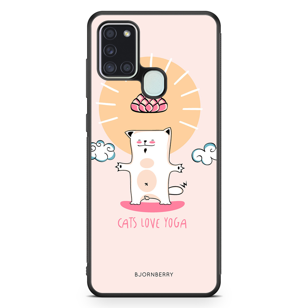 Samsung Galaxy A21s Case - Yoga Cat Nr1