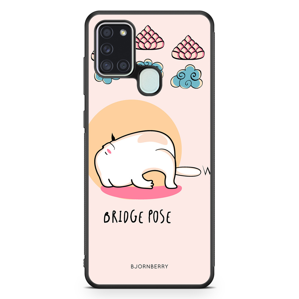 Samsung Galaxy A21s Case - Yoga Cat Bridge Pose