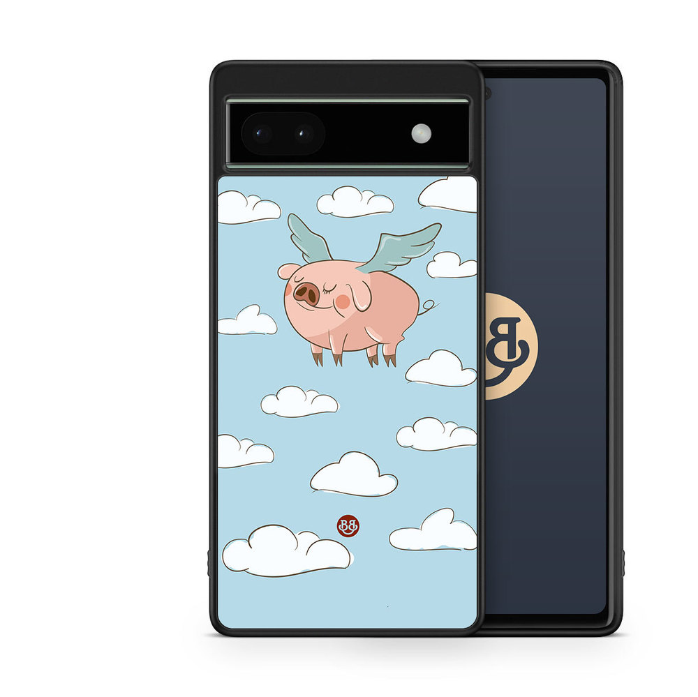 Google Pixel 6a Case - Flying Pig