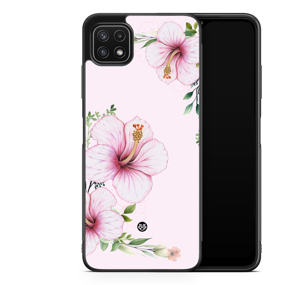 Samsung Galaxy A22 5G Case - WILD BLOOM - Soft Hibiscus