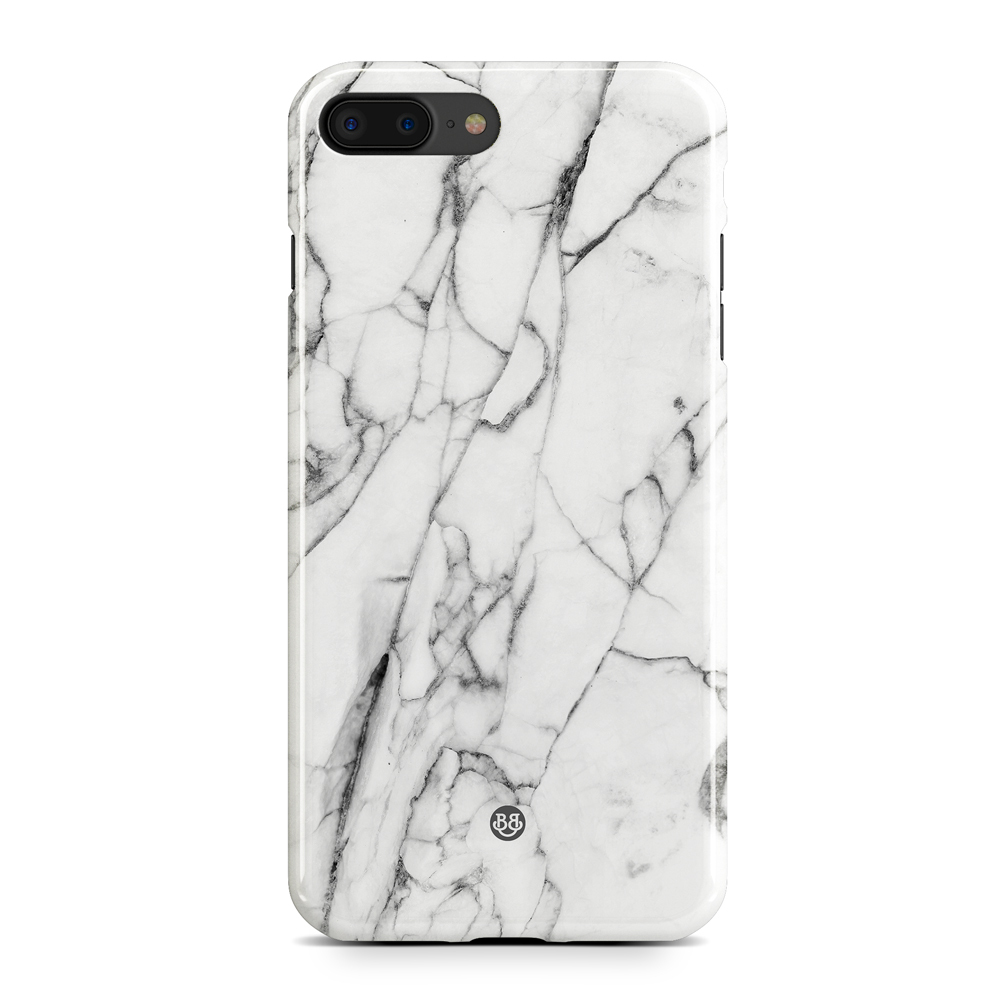 iPhone 6 Plus/6s Plus Premium Case - Vit Marmor