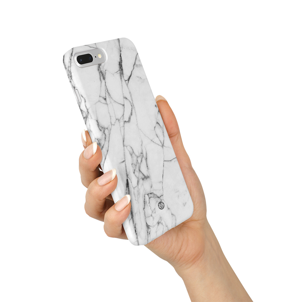 iPhone 6 Plus/6s Plus Premium Case - Vit Marmor - 2