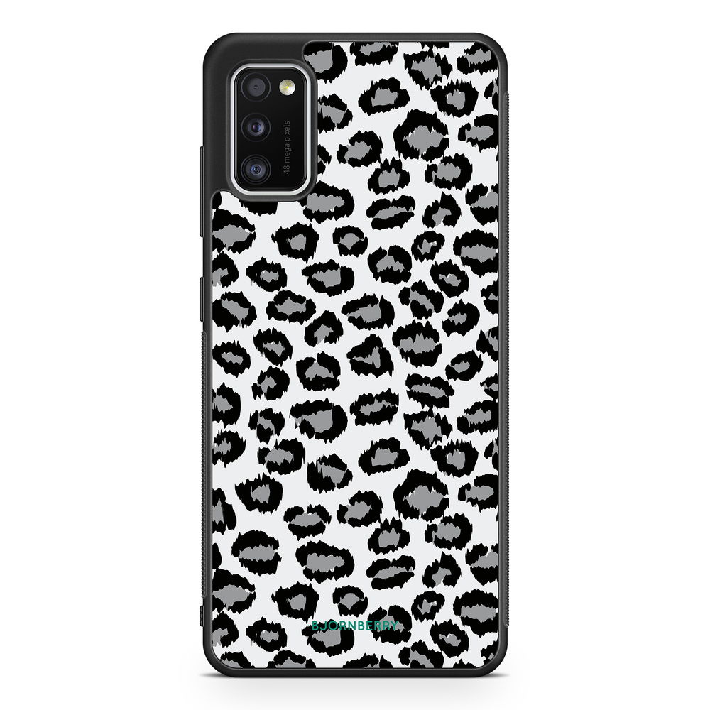 Samsung Galaxy A41 Case - Gray Leopard