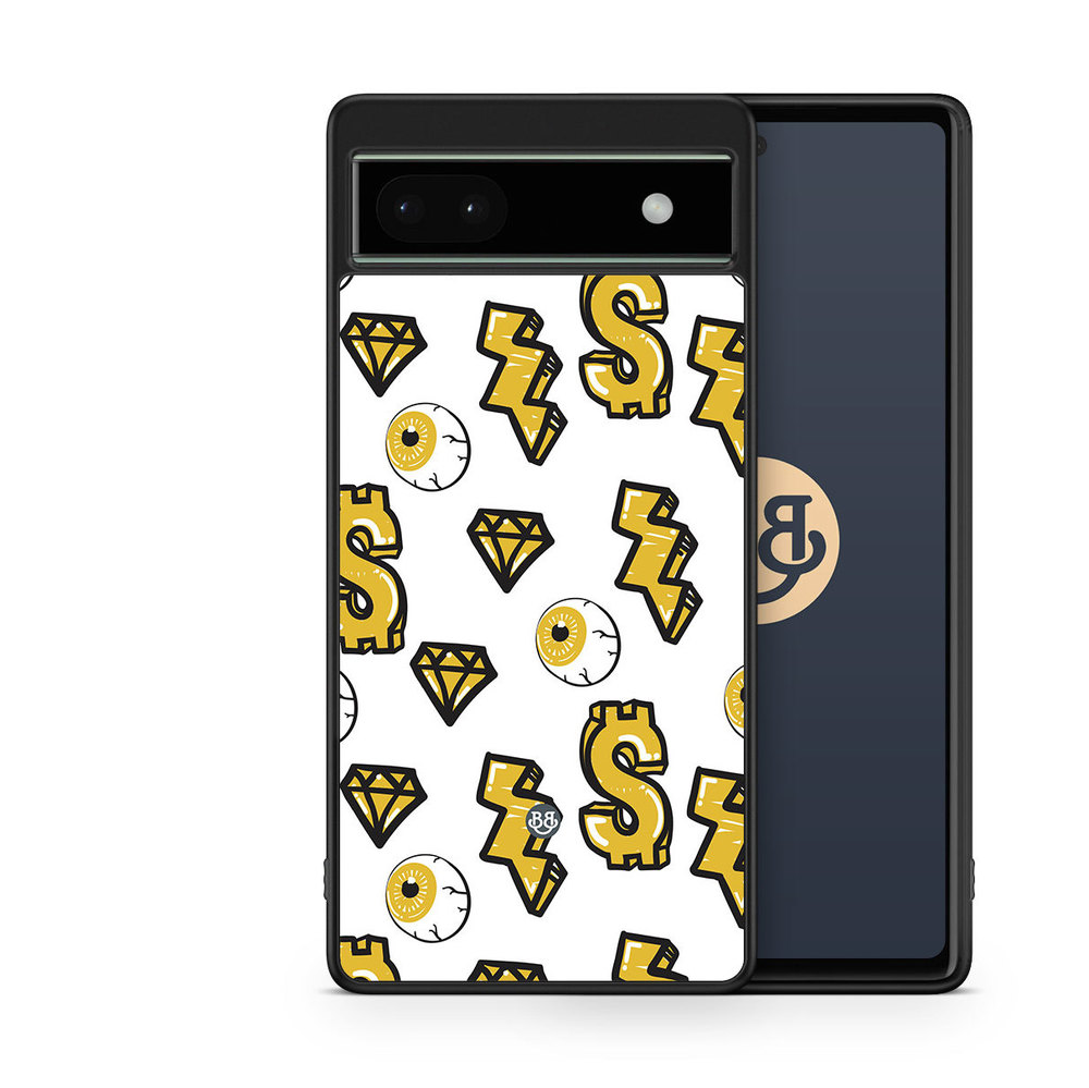 Google Pixel 6a Case - Dollar Pattern