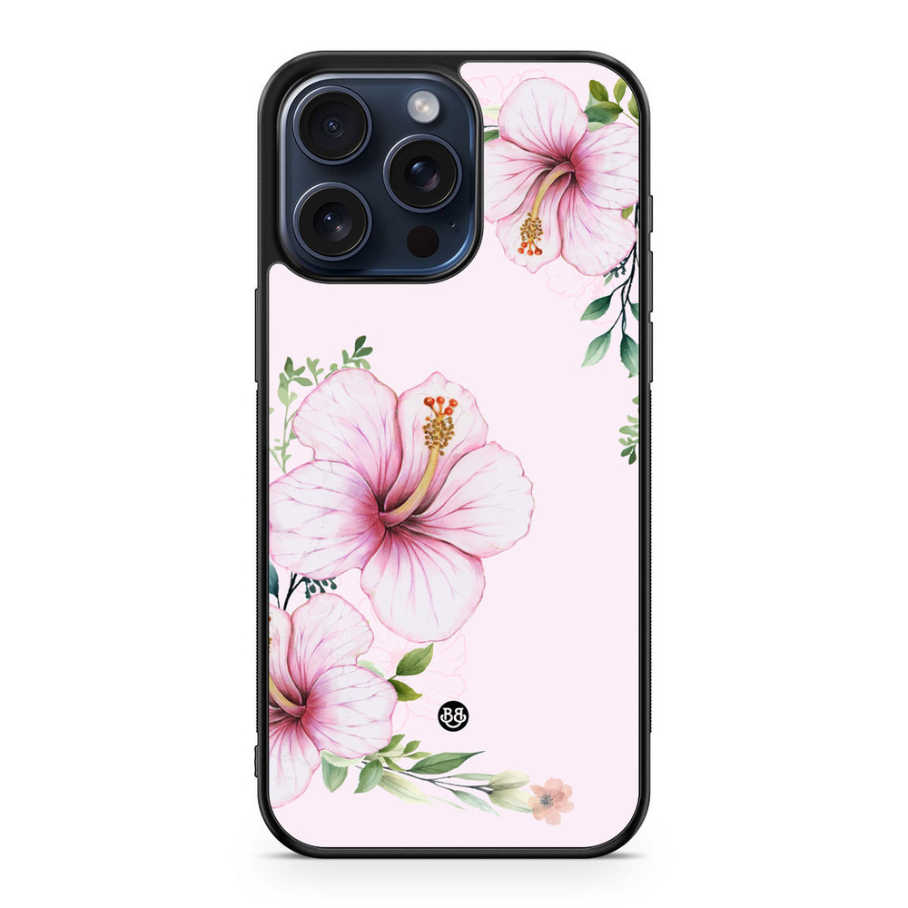 iPhone 15 Pro Max Case - WILD BLOOM - Soft Hibiscus
