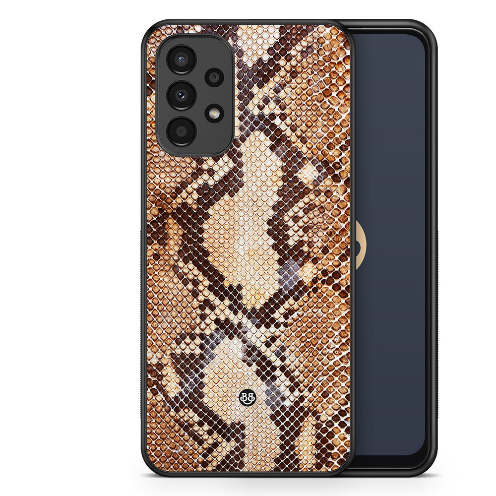 Samsung Galaxy A13 Case - Snakeskin Brown