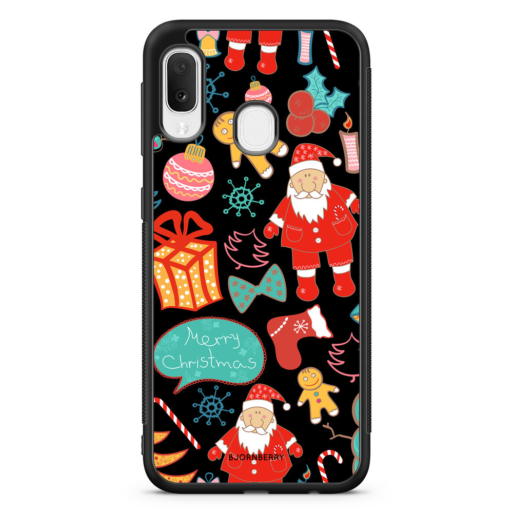 Samsung Galaxy A20e Case - Christmas Pattern