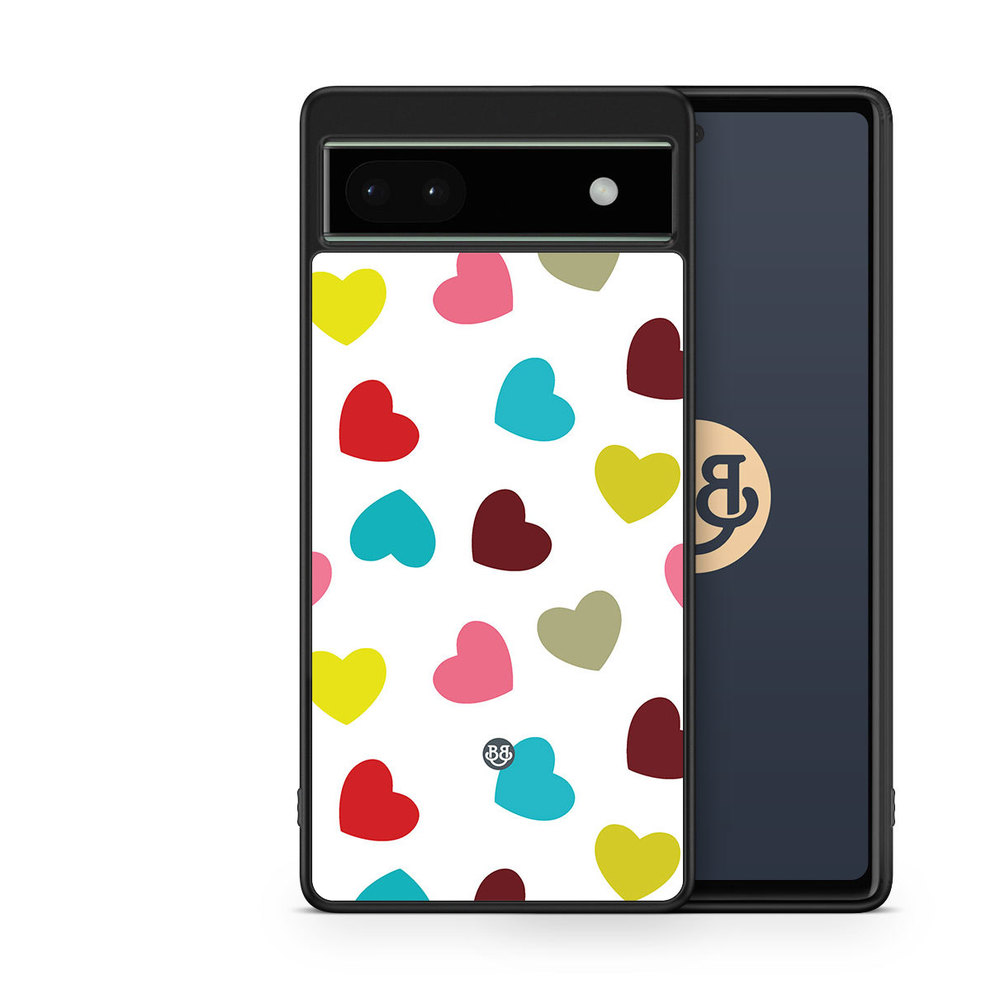 Google Pixel 6a Case - Hearts
