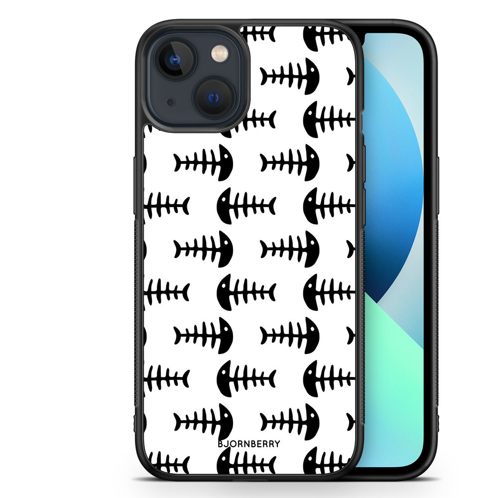 iPhone 13 Mini Case - Fish Skeleton