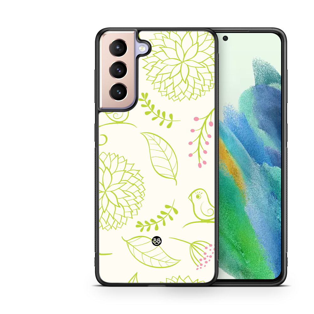 Samsung Galaxy S21 FE 5G Case - Green Floral