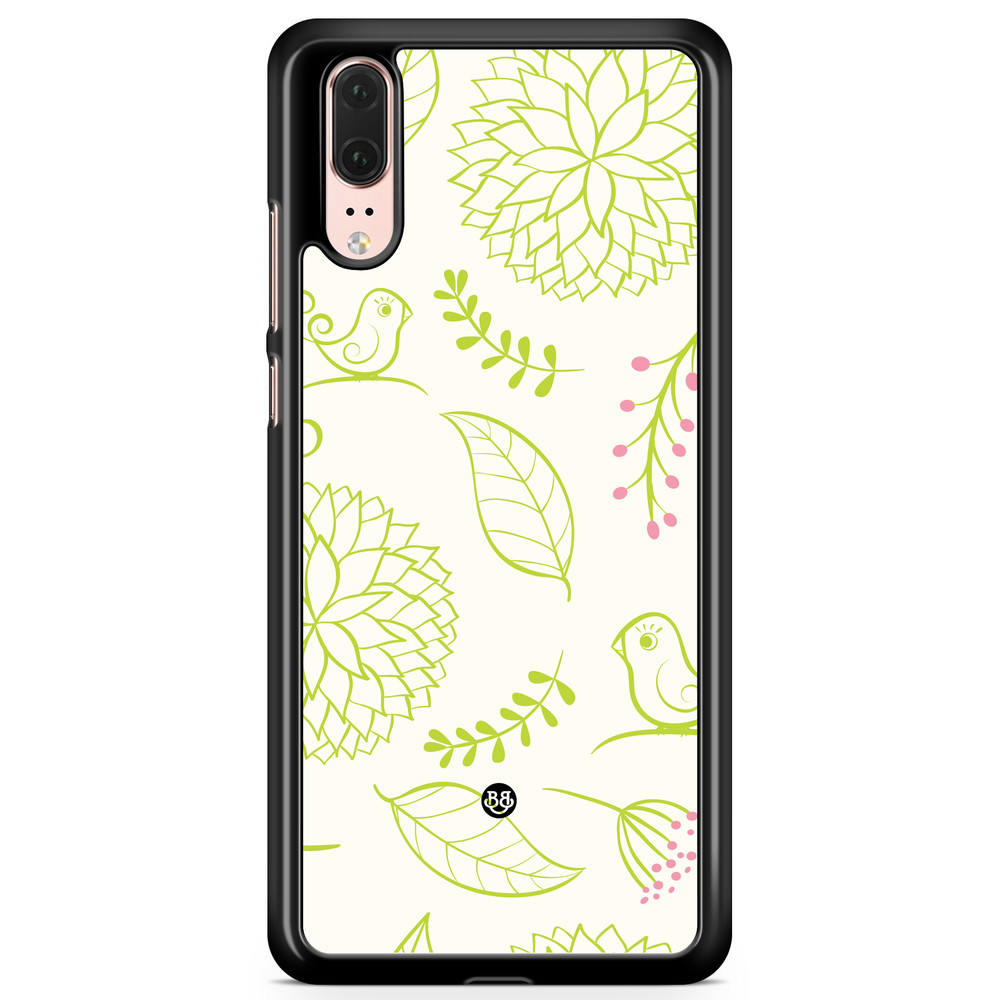 Huawei P20 Case - Green Floral