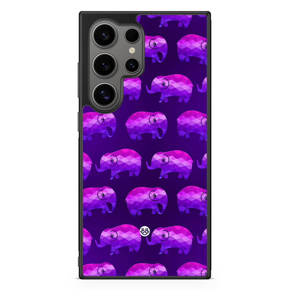 Samsung Galaxy S24 Ultra Case - Purple Elephants