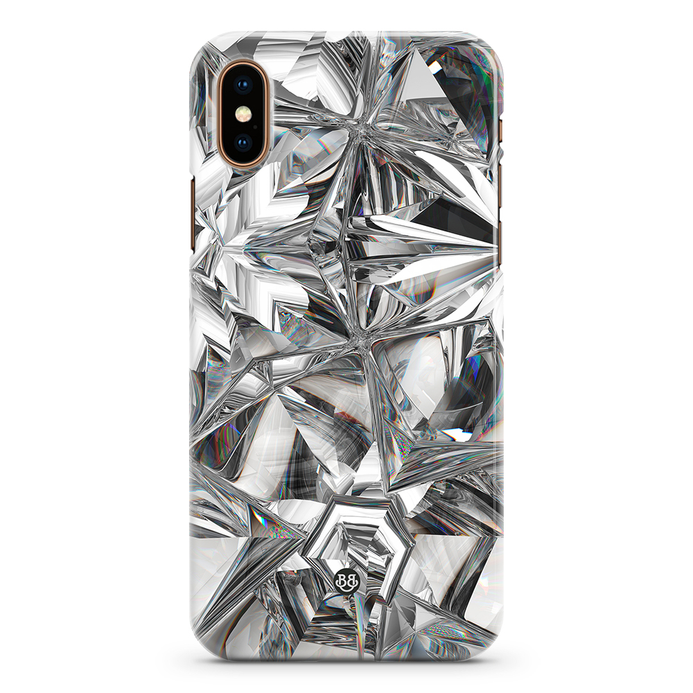 iPhone X / XS Premium Case - Grey Crystal