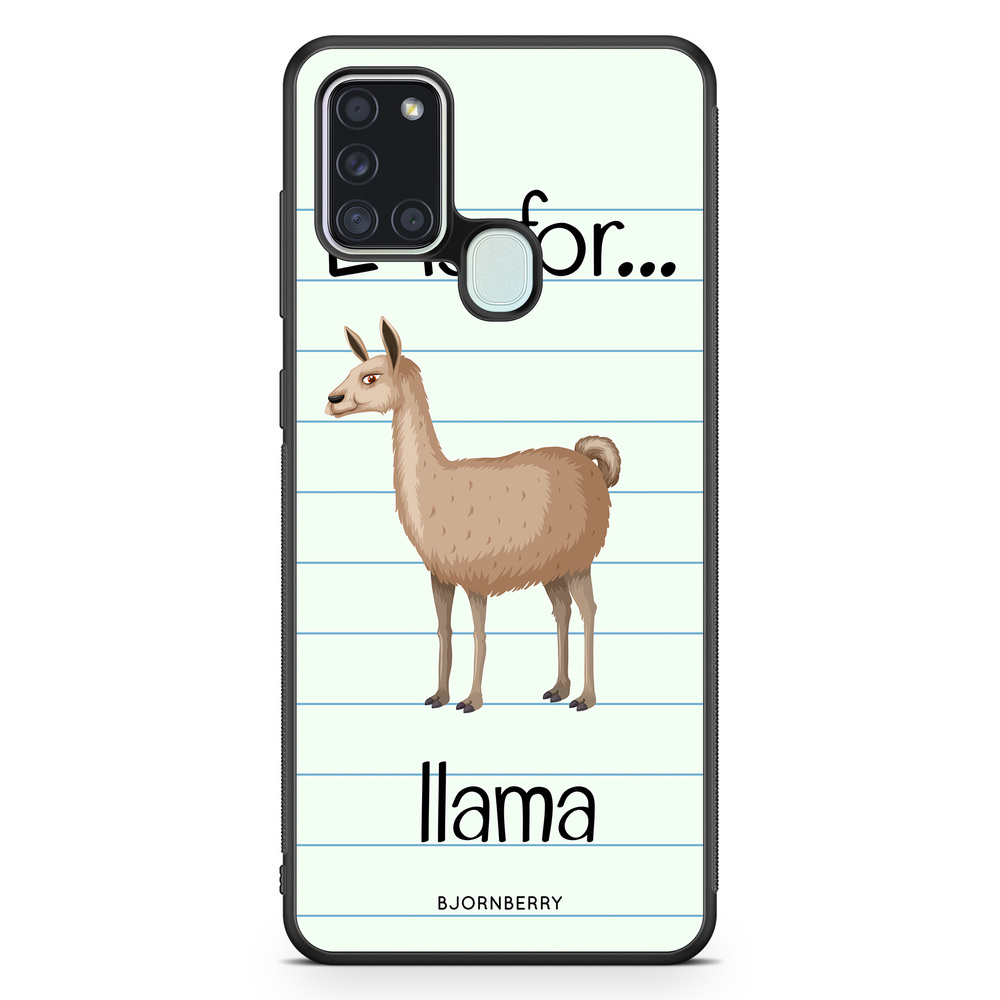 Samsung Galaxy A21s Case - L Is For Llama