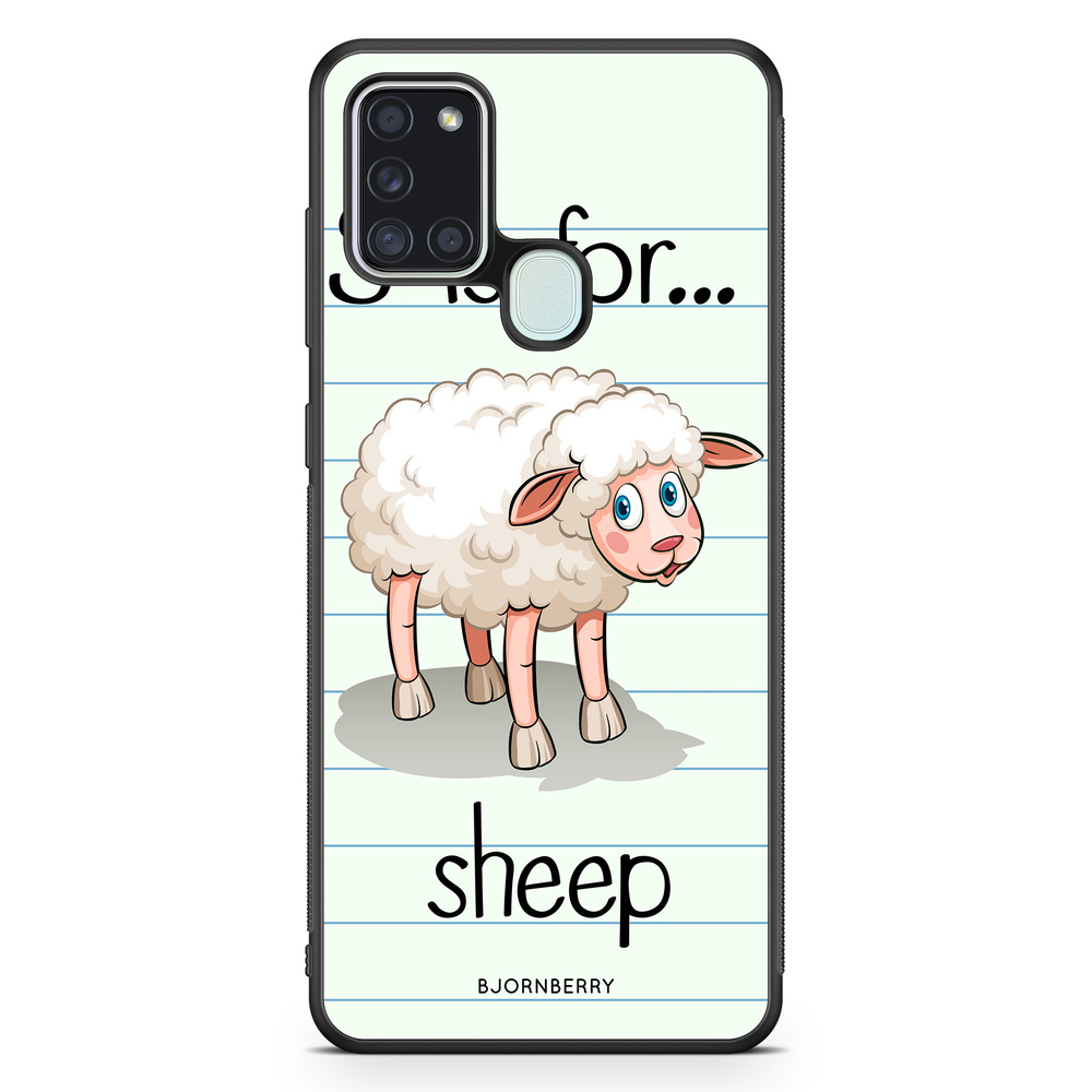 Samsung Galaxy A21s Case - S is for Sheep