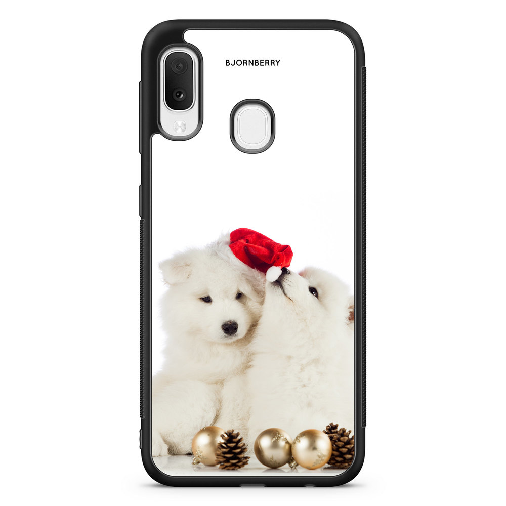 Samsung Galaxy A20e Case - Christmas Dogs
