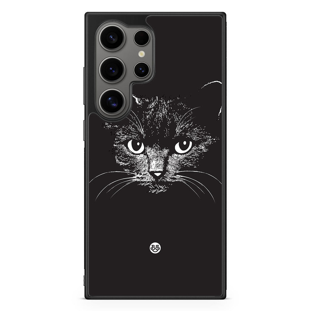 Samsung Galaxy S24 Ultra Case - Black/white cat