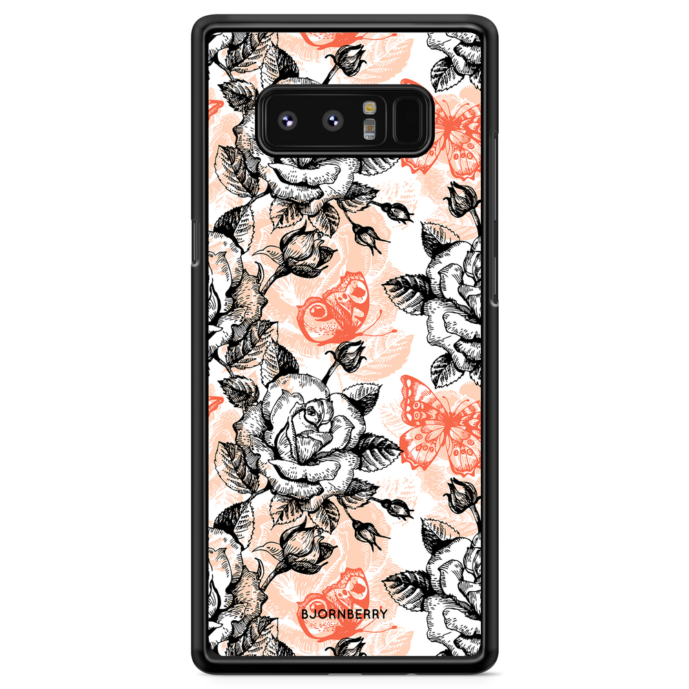 Samsung Galaxy Note 8 Case - Roses & Butterflies