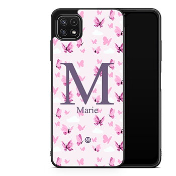 Samsung Galaxy A22 5G Custom Case - AWAKEN - Butterfly Pink