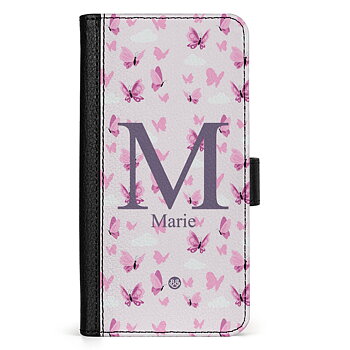 Google Pixel 7A Custom Wallet Case - AWAKEN - Butterfly Pink