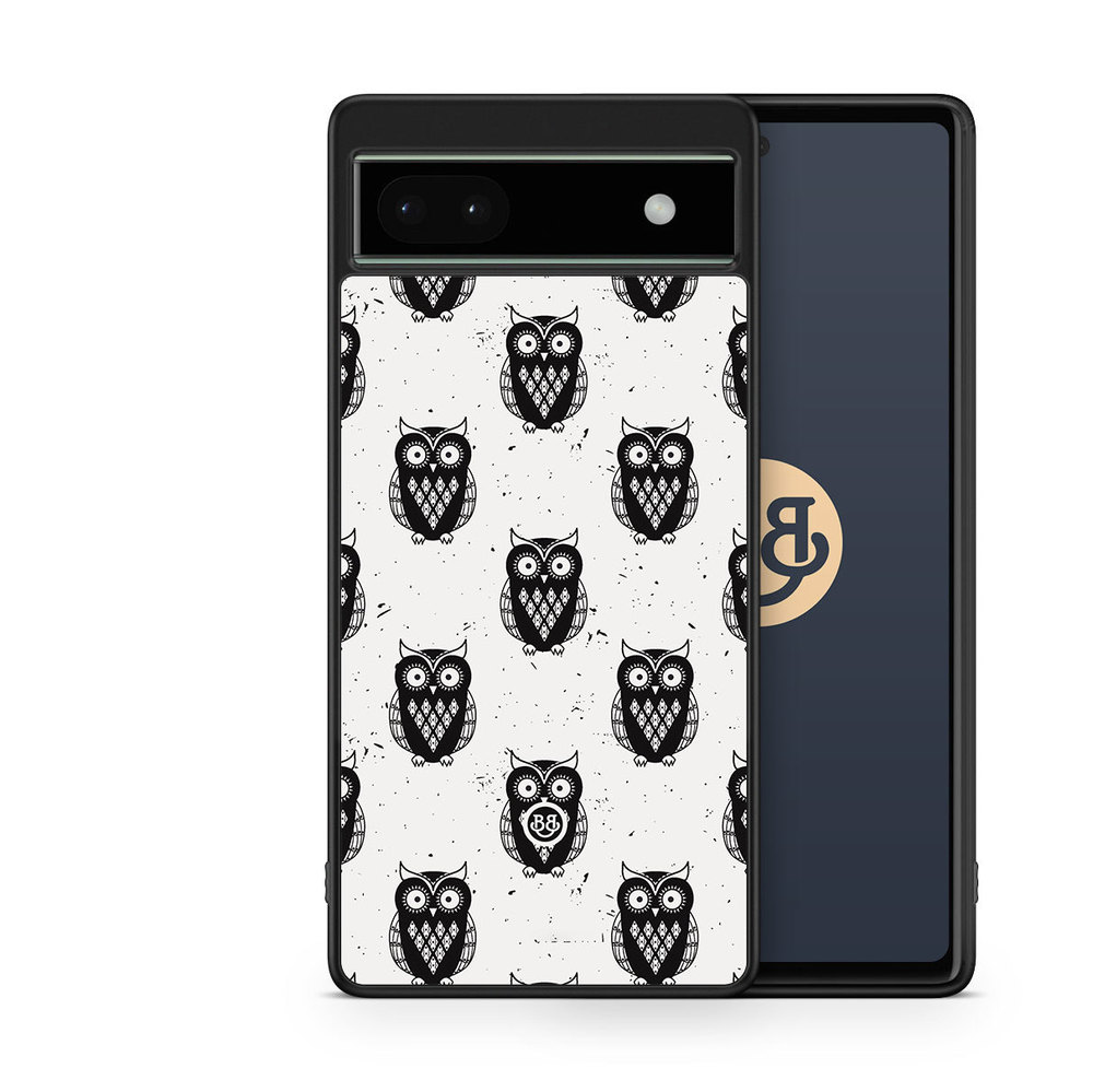 Google Pixel 6a Case - Owls