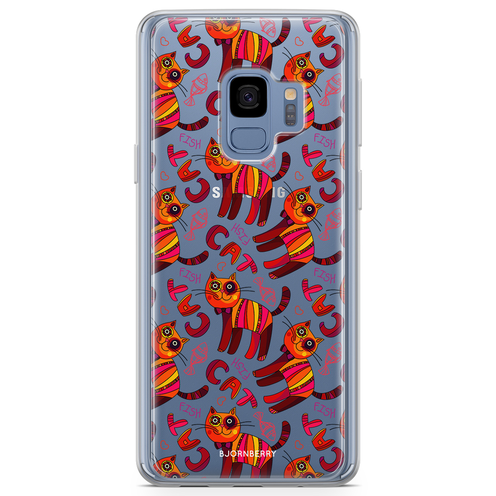 Samsung Galaxy S9 Fashion Case - Cat & Fish