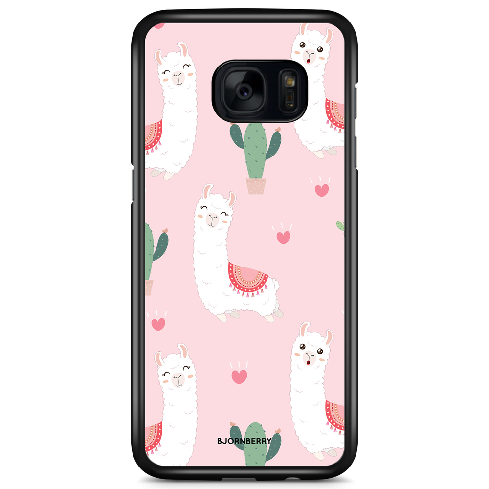 Samsung Galaxy S7 Edge Case - Llama Pattern