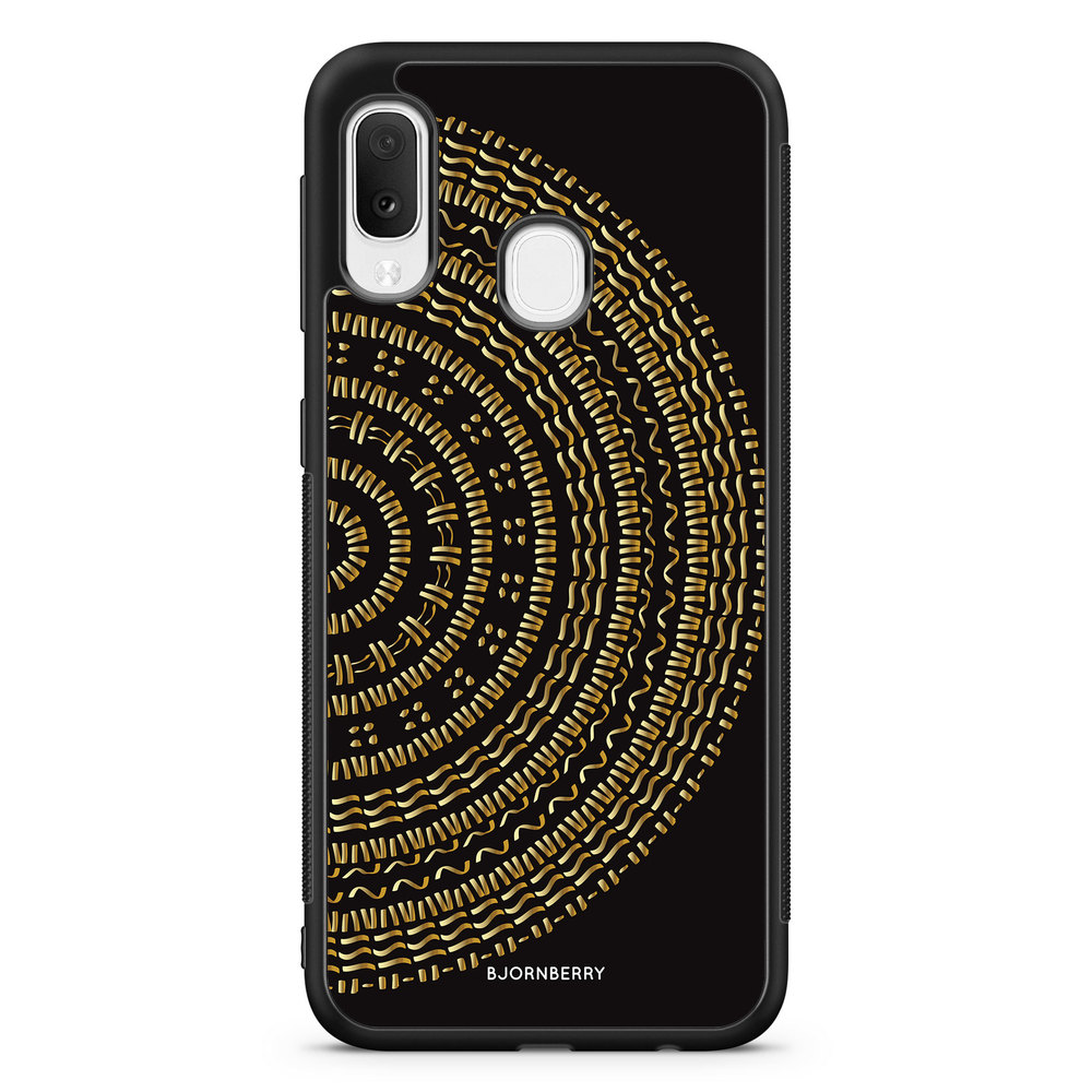Samsung Galaxy A20e Case - Mandala Gold/Black