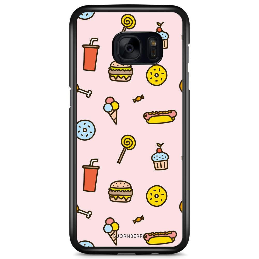 Samsung Galaxy S7 Case - Junk Food Pattern