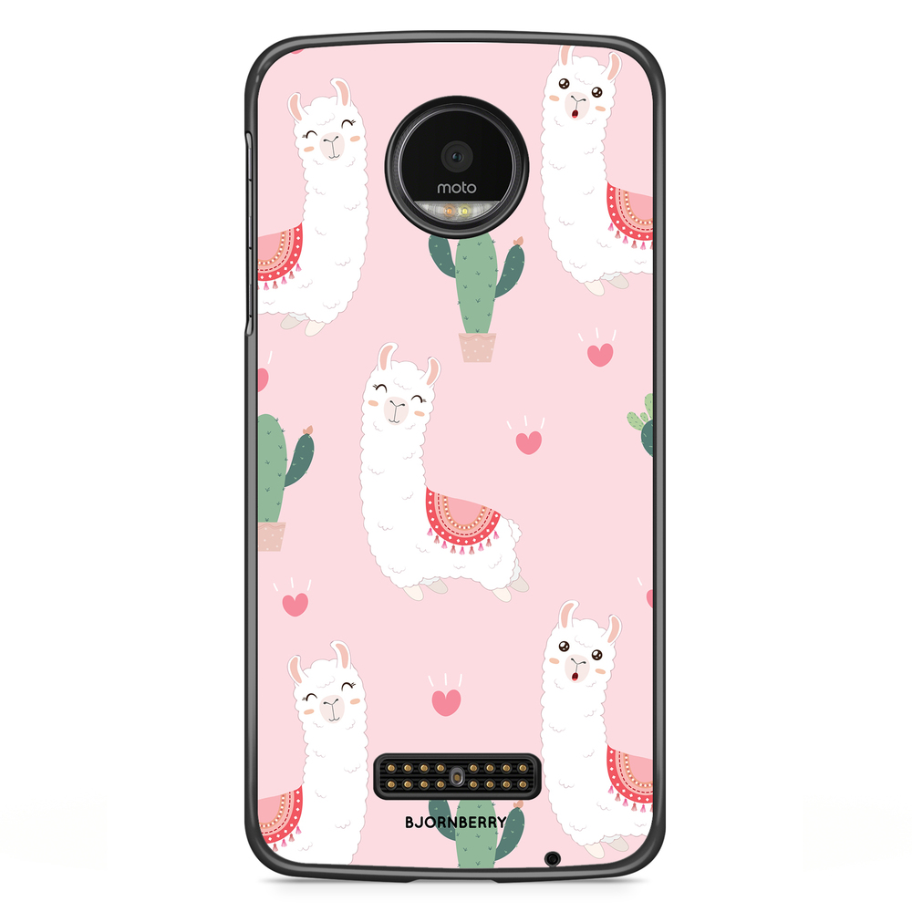 Moto Z2 Play Case - Llama Pattern