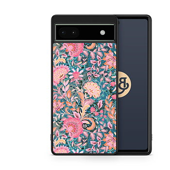 Google Pixel 6a Skal - Fantasy Flowers