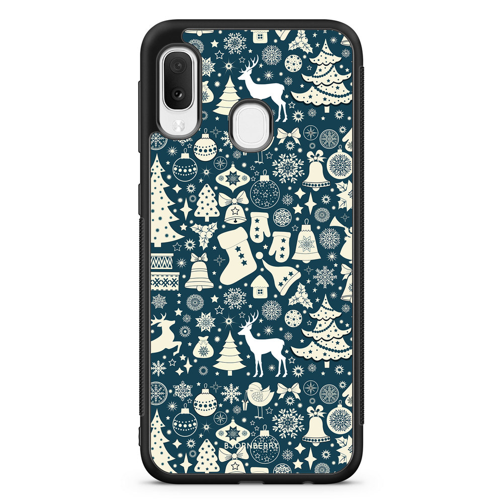 Samsung Galaxy A20e Case - Reindeers & Spruces