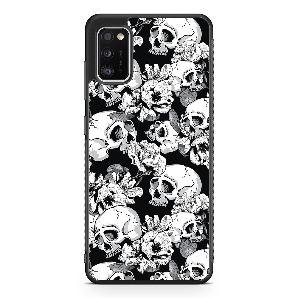 Samsung Galaxy A41 Case - Skull & Roses