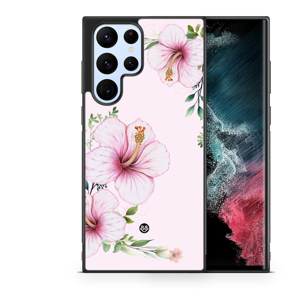 Samsung Galaxy S22 Ultra 5G Case - WILD BLOOM - Soft Hibiscus