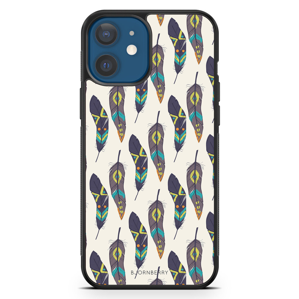 iPhone 12 Mini Case - Ethnic Feathers