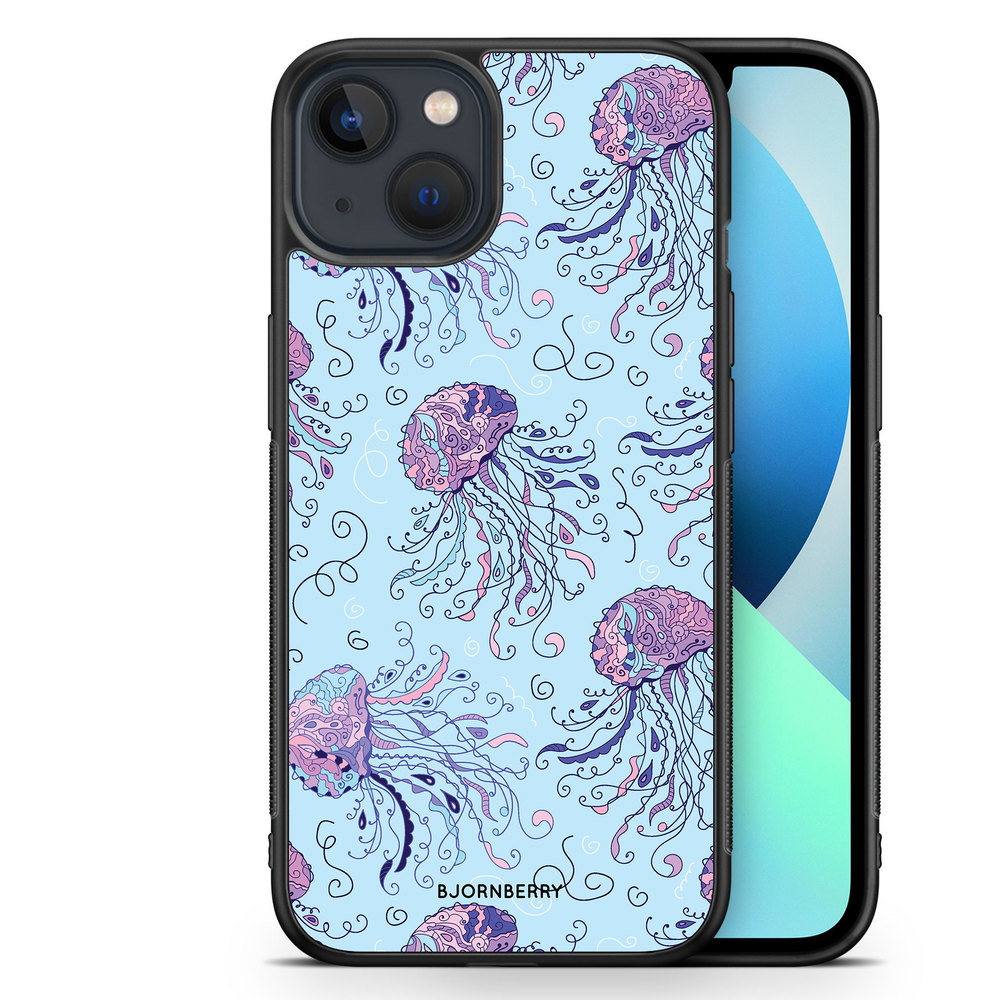 iPhone 13 Mini Case - Cartoon Jellyfish