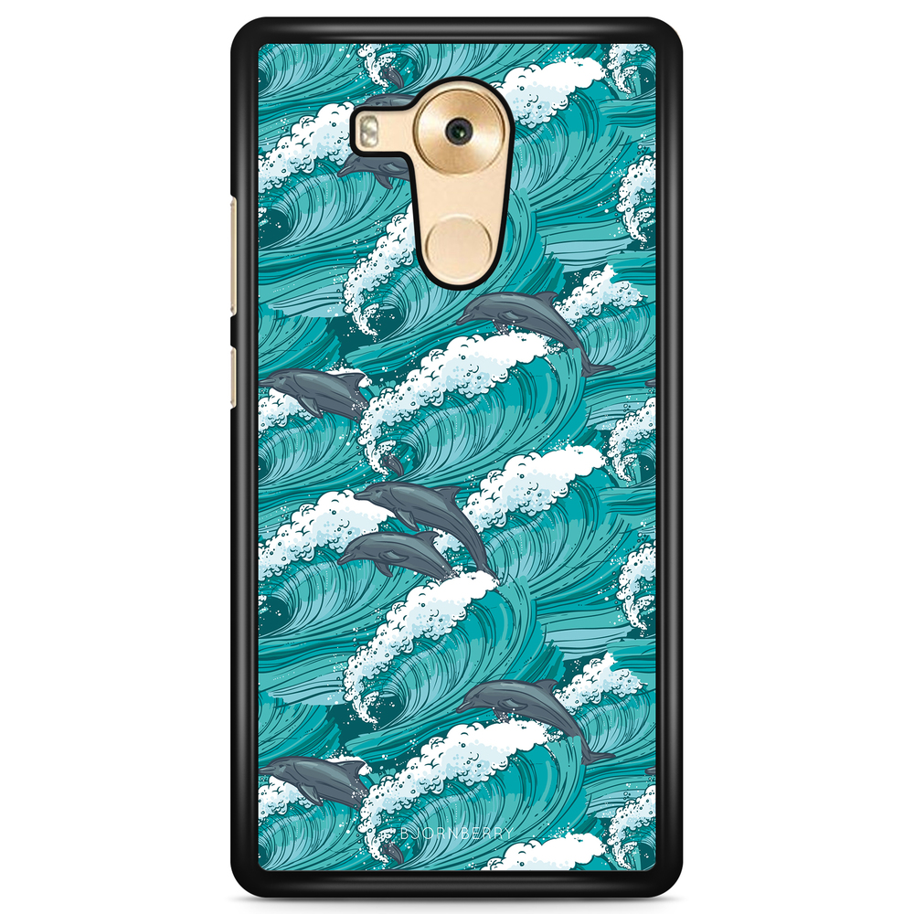 Huawei Mate 9 Pro Case - Waves And Dolphins