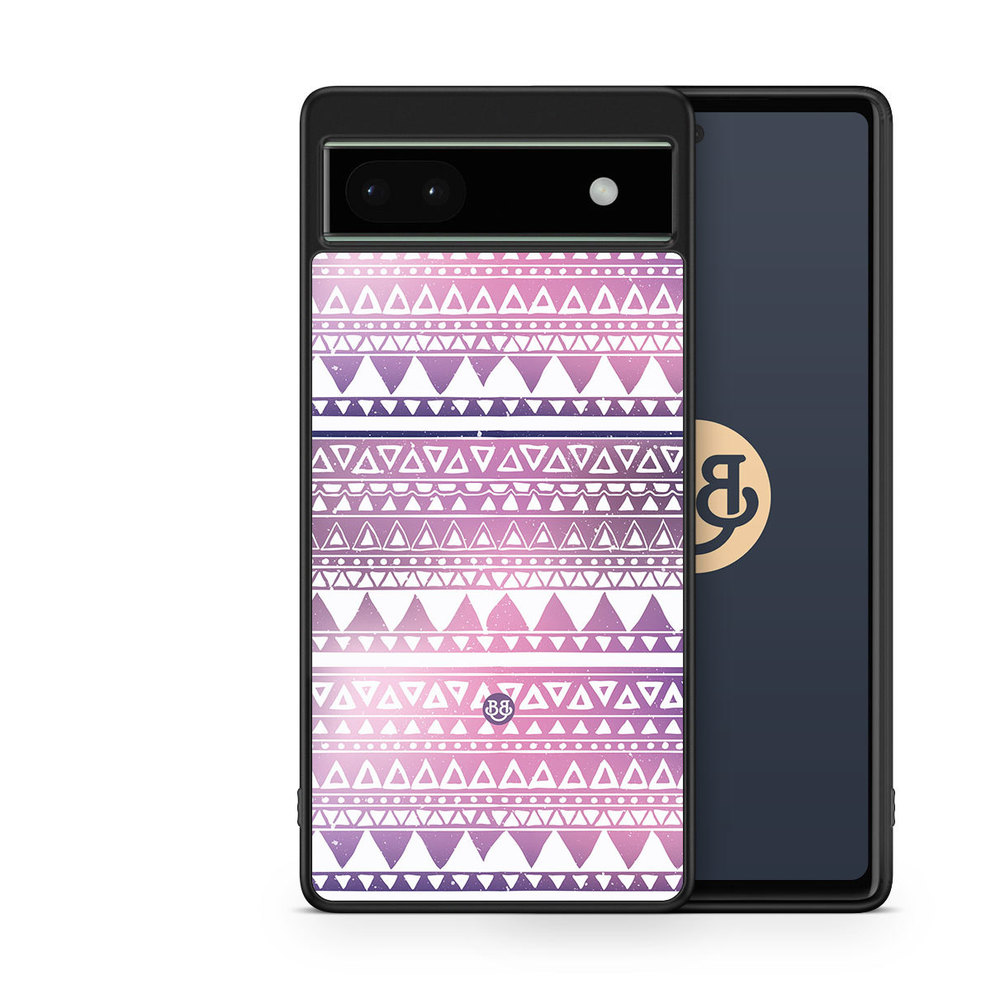 Google Pixel 6a Case - Purple Aztec