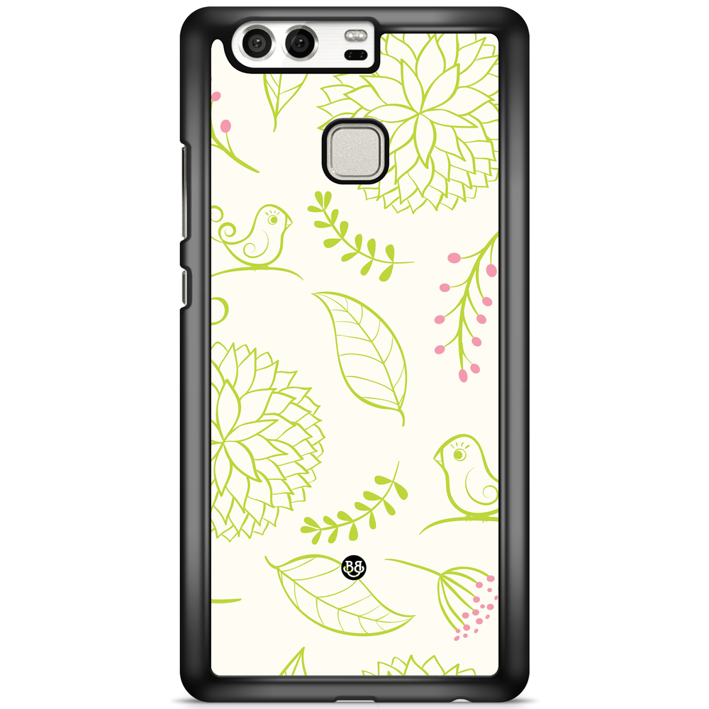 Huawei P9 Case - Green Floral