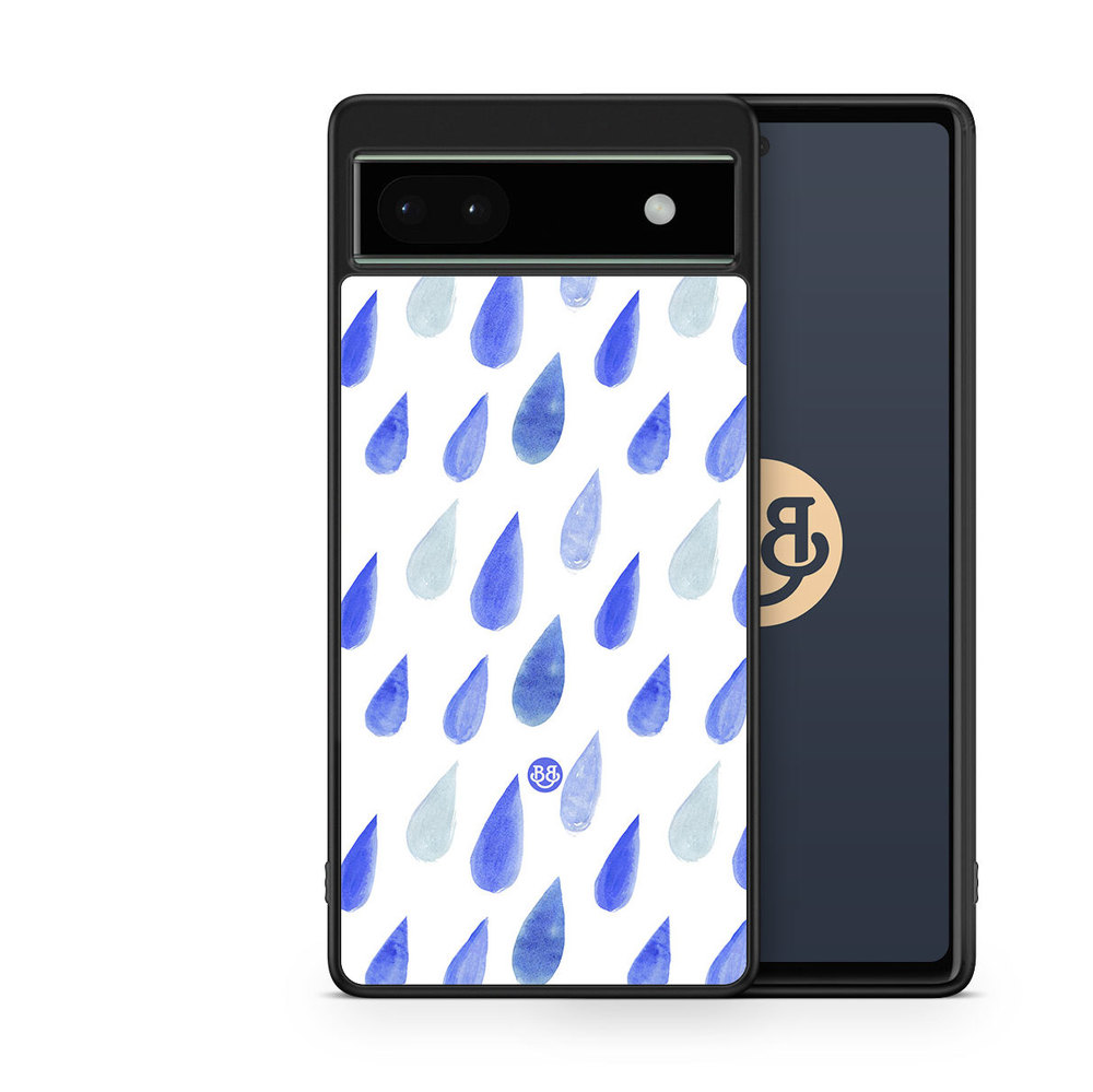 Google Pixel 6a Case - Watercolor Rain