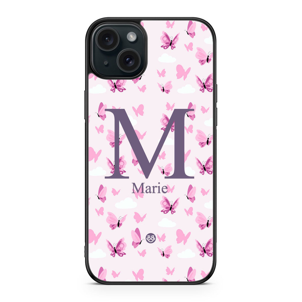 iPhone 15 Plus Custom Case - AWAKEN - Butterfly Pink