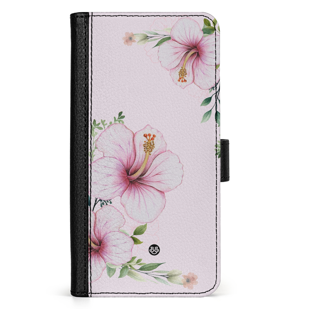 Doro 8050 Wallet Case - WILD BLOOM - Soft Hibiscus